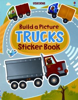 Paperback Build a Picture Trucks Sticker Book