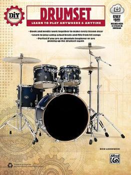 Paperback DIY (Do It Yourself) Drumset: Learn to Play Anywhere & Anytime, Book & Online Video/Audio Book