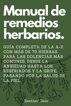 Paperback Manual de remedios herbarios [Spanish] Book