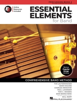 Essential Elements for Band - Percussion/Keyboard Book 2 with EEi | Beginner Percussion Sheet Music and Songbook for Students and Teachers | Online Resource for Practice | Comprehensive Band Method