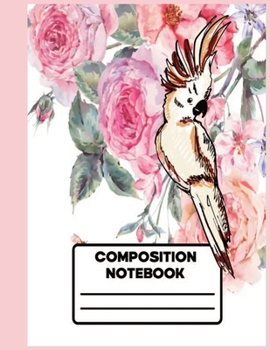 Notebook: Watercolor Flower Notebook College Ruled Jounal Set For Kids Child,Boys And Girls.One Subject School Exercise Book-Pink Birds Watercolor ... Watercolor Flower love Composition Notebooks