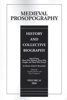 Medieval Prosopography V33 (2018)