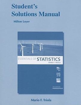 Paperback Student's Solutions Manual for Essentials of Statistics Book