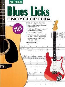 Paperback Blues Licks Encyclopedia: Over 300 Guitar Licks Book