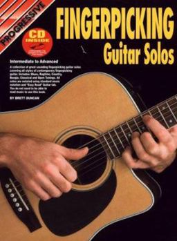 Paperback Fingerpicking Guitar Solos Bk/CD: Intermediate to Advanced Book