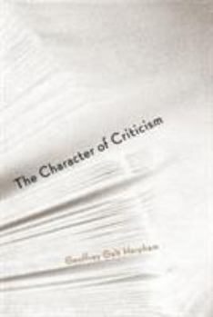 Paperback The Character of Criticism Book