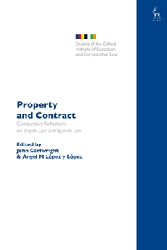 Hardcover Property and Contract: Comparative Reflections on English Law and Spanish Law Book