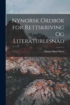 Paperback Nynorsk Ordbok for Rettskriving Og Literaturlesnad [Norwegian] Book
