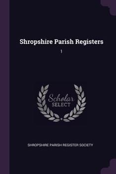 Paperback Shropshire Parish Registers: 1 Book