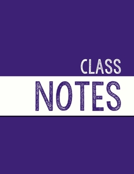 Paperback Deep Purple Class Notebook: 100 numbered pages, college-ruled, fillable table of contents for quick note retrieval, colors for each subject Book
