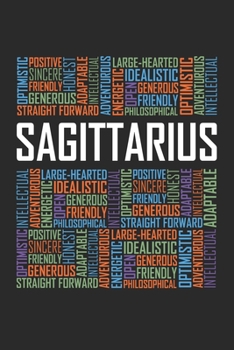 Sagittarius Words: 6x9 Ruled Notebook, Journal, Daily Diary, Organizer, Planner