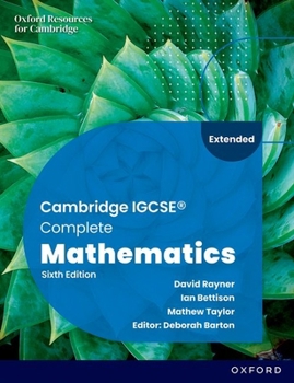 Paperback Cambridge IGCSE Complete Mathematics Extended Student Book 6 Book