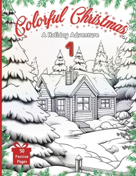 Paperback Colorful Christmas: A Holiday Adventure - Volume I: Unleash Your Festive Spirit with 50 Unique Christmas Scenes to Color for Relaxation an Book