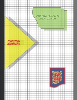 Paperback Graph Paper Notebook 8.5 x 11 IN, 21.59 x 27.94 cm [150 page]: 5 squares per inch [.5 pt.]& 1 inch thick [1pt] perfect binding, non-perforated, Double Book