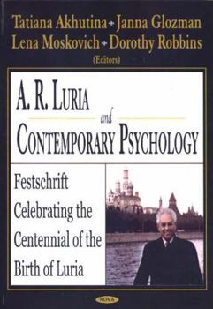 Hardcover A.R. Luria and Contemporary Psychology Book