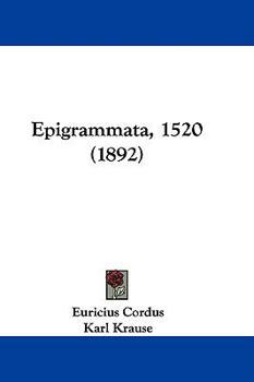 Hardcover Epigrammata, 1520 (1892) Book