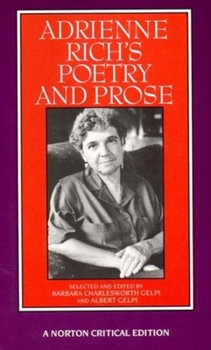 Paperback Adrienne Rich's Poetry and Prose (Norton Critical Editions) Book