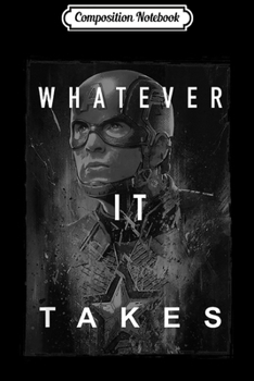 Composition Notebook: Avengers Endgame Captain America What Ever It Takes Poster  Journal/Notebook Blank Lined Ruled 6x9 100 Pages