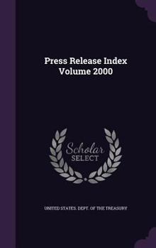 Hardcover Press Release Index Volume 2000 Book