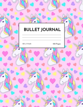 Bullet Journal: Adorable Unicorn Dot Grid Notebook - Dotted Note Pad for Kids, Girls, Teens, Tweens, Women - Gifts for Birthday and Christmas | Design 98844