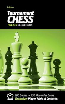Paperback Tabiya Tournament Chess Pocket Scorebook: Cover Style: Black with Green Graphic Book