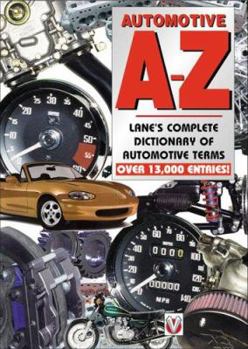 Hardcover Automotive A-Z Lane's Complete Dictionary of Automotive Terms Book