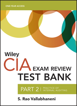 Paperback Wiley CIA Test Bank 2020: Part 2, Practice of Internal Auditing (1-Year Access) Book