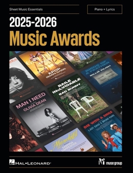 Paperback 2025-2026 Music Awards - Sheet Music Essentials for Piano + Lyrics Various Artists Intermediate Piano Songbook with Chord Symbols Award-Winning and No Book