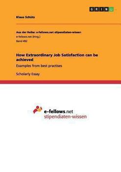 Paperback How Extraordinary Job Satisfaction can be achieved: Examples from best practises Book