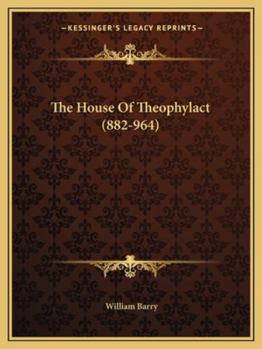 Paperback The House Of Theophylact (882-964) Book