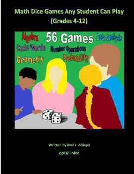 Paperback Math Dice Games Any Student Can Play (Grades 4-12) Book