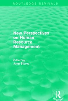 Hardcover New Perspectives on Human Resource Management (Routledge Revivals) Book