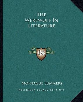 Paperback The Werewolf In Literature Book