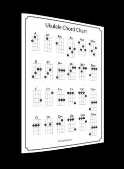 Wall Chart Ukulele Chord Chart - Bonus Online Instructional Videos Included Book