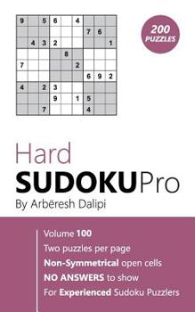 Paperback Hard Sudoku Pro: Book for Experienced Puzzlers (200 puzzles) Vol. 100 Book