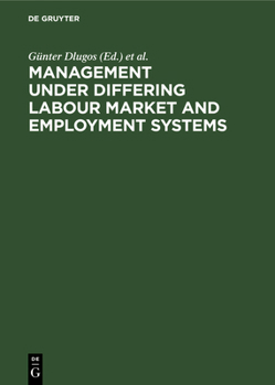 Hardcover Management Under Differing Labour Market & Employment Systems Book