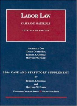 Paperback 2004 Supplement to Labor Law Book