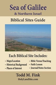 Paperback Sea of Galilee & Northern Israel Biblical Sites Guide Book