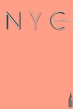 Paperback NYC Peach Chrysler building blank Journal $ir Michael designer edition: NYC Peach Chrysler building blank Journal $ir Michael designer edition Book