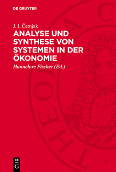 Hardcover Analyse Und Synthese Von Systemen in Der Ökonomie [German] Book