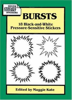 Paperback Bursts: 18 Black-And-White Pressure-Sensitive Stickers Book