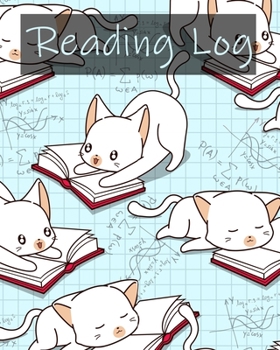Reading Log: Cat Reading Book Perfect Gifts for Young Book Lovers / Reading Log Review Rating Organizer Journal A reading journal with spacious record ... Layout (Reading Logs & Journals)