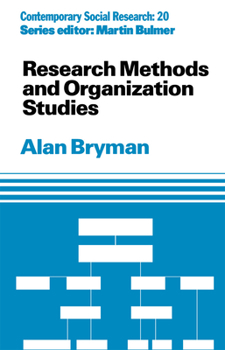 Paperback Research Methods and Organization Studies Book