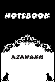 Paperback Azawakh Notebook: Black and White notebook, Decorative Journal for Azawakh Lover: Notebook /Journal Gift, Black and White,100 pages, 6x9 Book