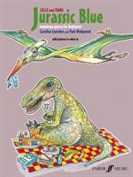 Paperback Jurassic Blue: Cello and Piano: Monstrous Pieces for Beginners Book