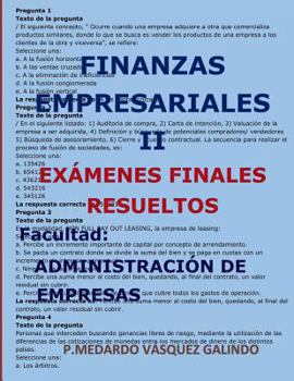 Paperback Finanzas Empresariales II-Exámenes Finales Resueltos: Facultad: Administración de Empresas [Spanish] Book