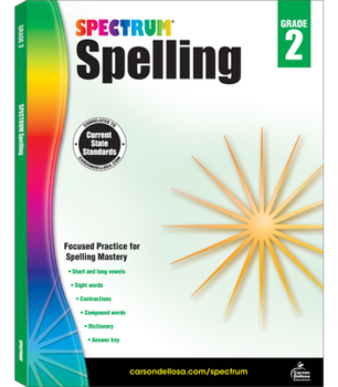 Paperback Spectrum Spelling, Grade 2 Book