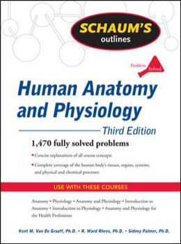 Paperback Schaum's Outline of Human Anatomy and Physiology Book