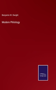 Hardcover Modern Philology Book