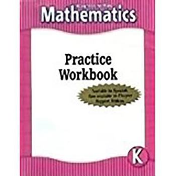 Paperback Houghton Mifflin Mathmatics: Practice Workbook Consumable Level K 2002 Book